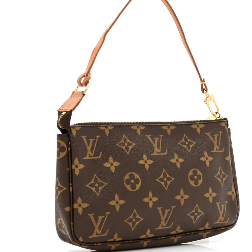 Louis Vuitton Classic Monogram Pochette Brown Shoulder Bag/Accessory